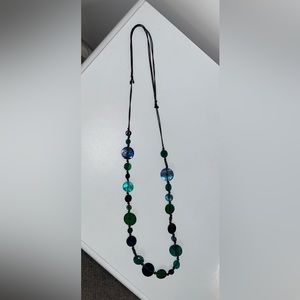 Green Long Adjustable Necklace